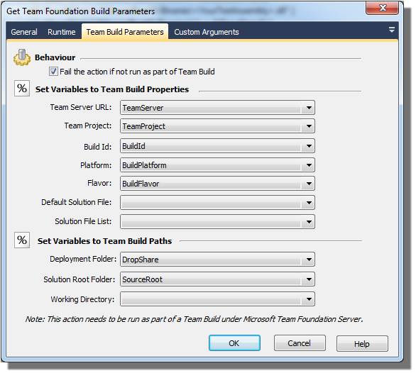 Foundation Build Params