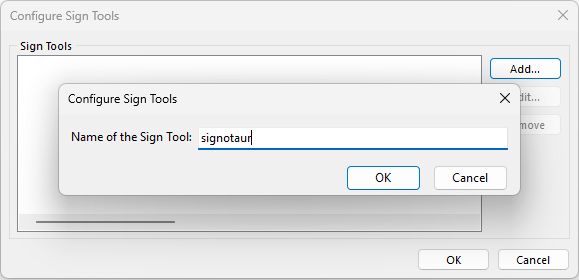 Add sign tool in Inno Setup